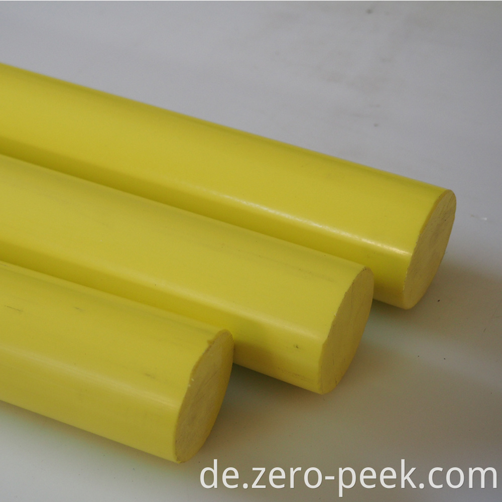 Yellow color acetal rod